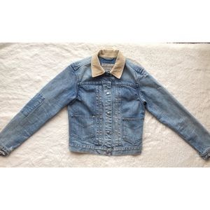ALL SAINTS cropped denim jacket